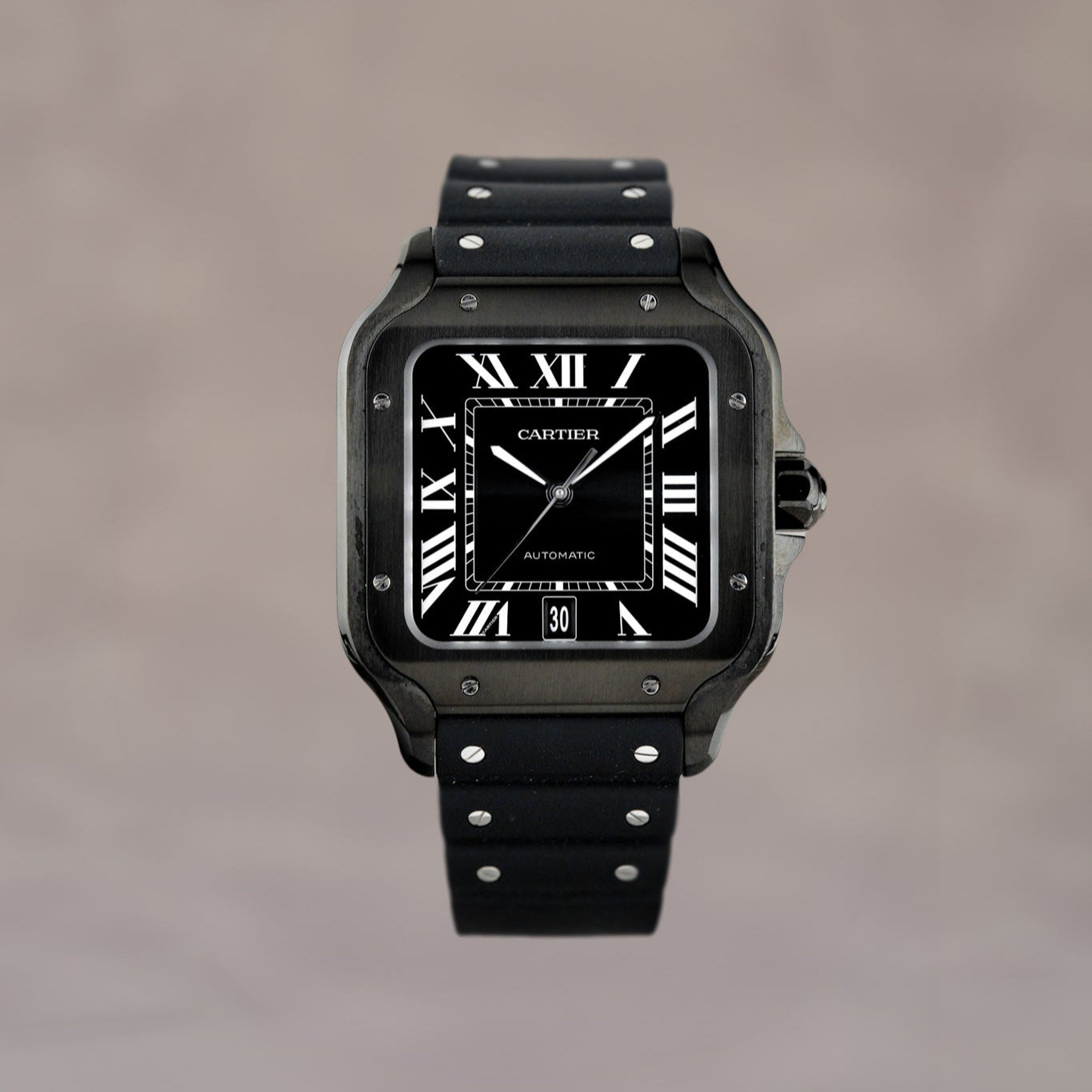 Santos De Cartier Large Black ADLC Steel WSSA0039 2024 – Gentry