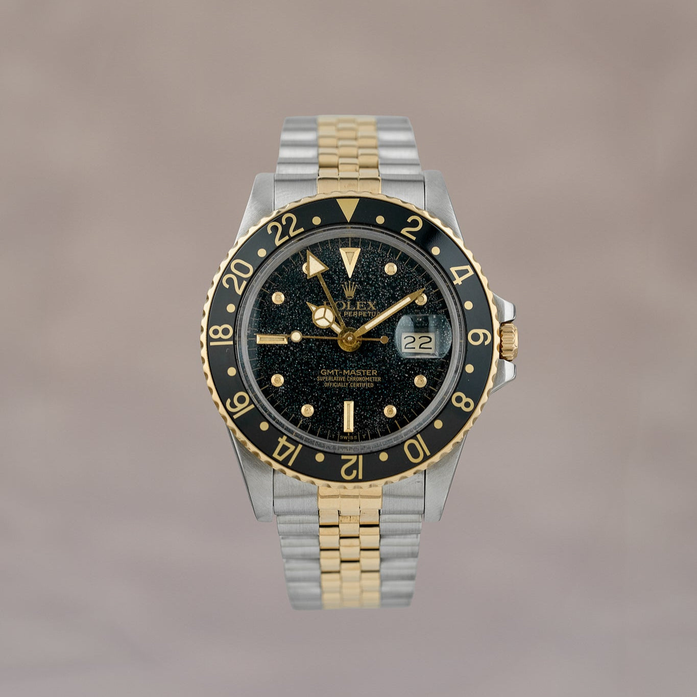 Rolex GMT-Master Two Tone Yellow Gold Nipple Dial – Gentry Timepieces