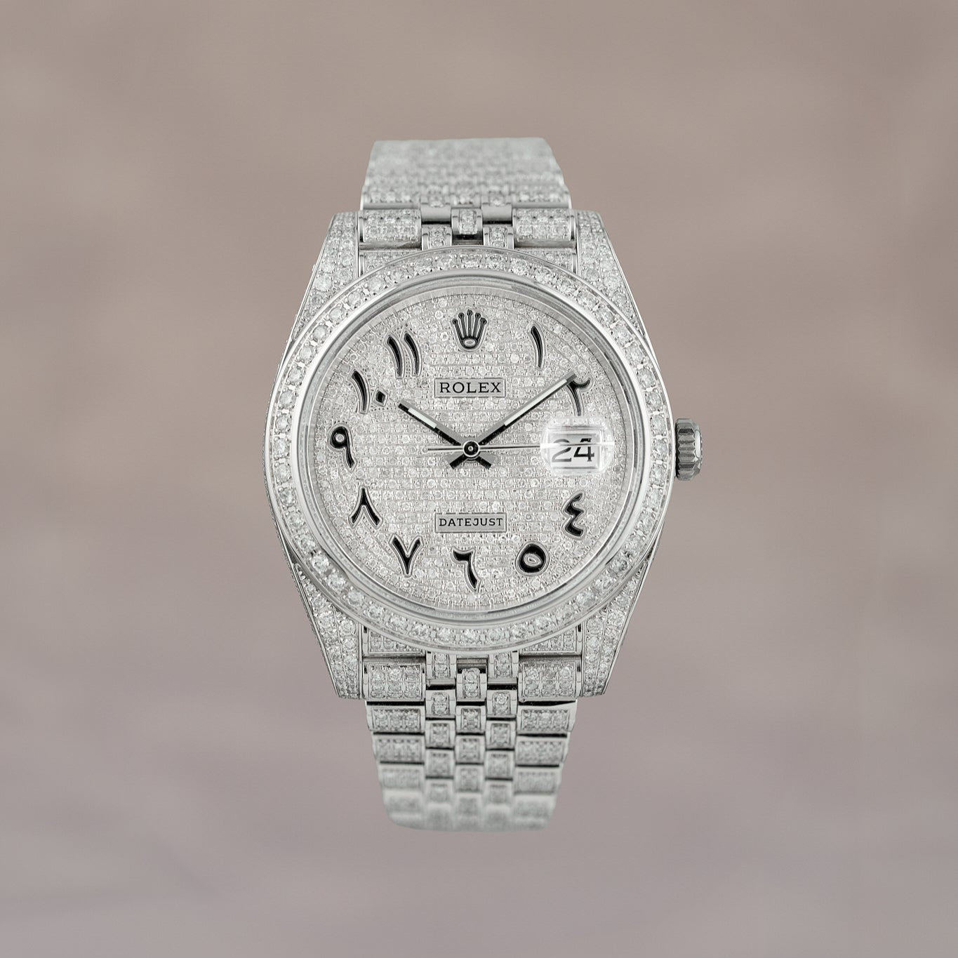 Rolex Datejust 41 Iced Out Arabic Dial – Gentry Timepieces