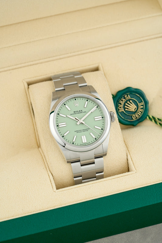 Rolex Oyster Perpetual 41 Pistachio DIal