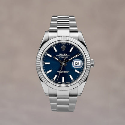 Rolex Datejust 41 Blue Dial 126334 2017
