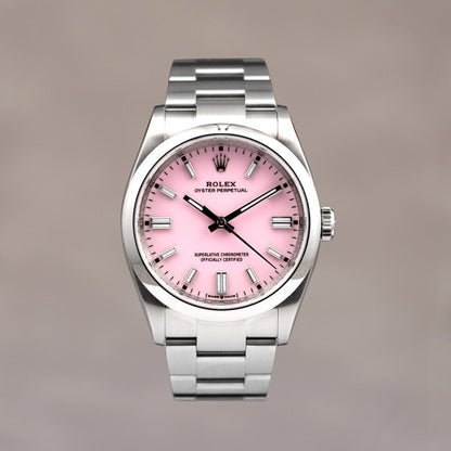 Rolex Oyster Perpetual 36 Candy Pink Dial