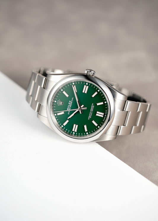 Rolex Oyster Perpetual 41 Green Dial 124300 2023