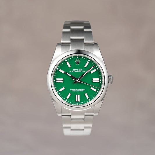 Rolex Oyster Perpetual 41 Green Dial 124300 2023
