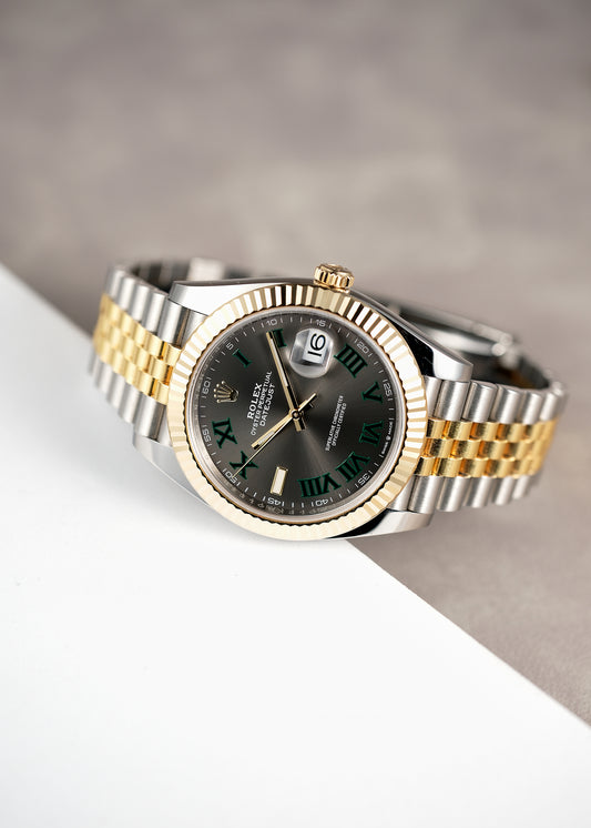 Rolex Datejust 41 Two Tone Yellow Gold Wimbledon 126333 2026 (Brand New)