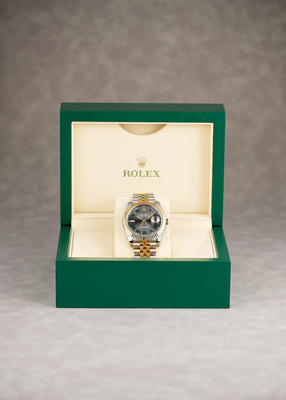 Rolex Datejust 41 Two Tone Yellow Gold Wimbledon 126333 2023