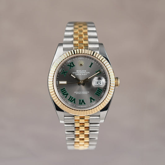 Rolex Datejust 41 Two Tone Yellow Gold Wimbledon 126333 2026 (Brand New)