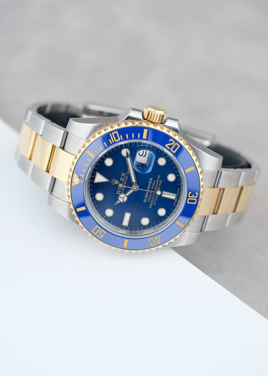 Rolex Submariner Date 40 Two Tone Yellow Gold Bluesy 116613LB 2015