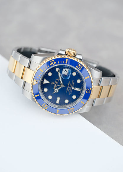 Rolex Submariner Date 40 Two Tone Yellow Gold Bluesy 116613LB 2016