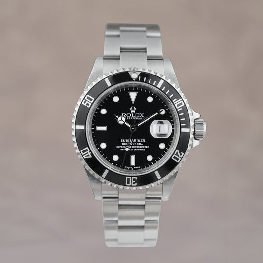 Rolex Subamariner Date 40 Pre-Ceramic Black 16610 1996