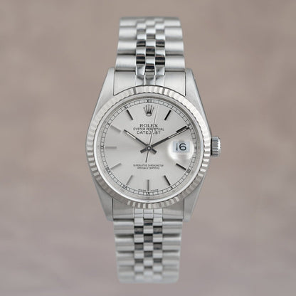 Rolex Datejust 36 Silver Dial 16234 1995