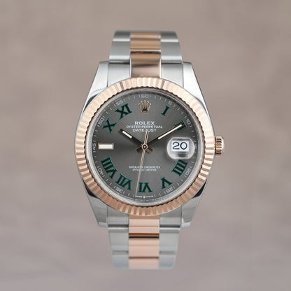Rolex Datejust 41 Two Tone Rose Gold Wimbledon 126331 2023