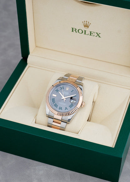 Rolex Datejust 41 Two Tone Rose Gold Wimbledon (Brand New) 41mm 126331 2024