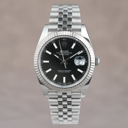 Rolex Datejust 41 Black Dial 126334 2017