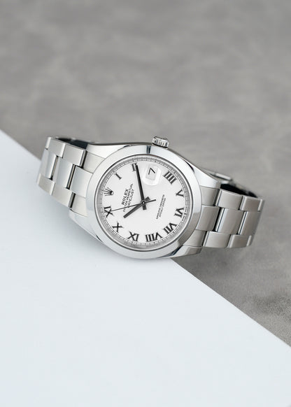 Rolex Datejust 41 White Roman Dial 41mm 126300 2019