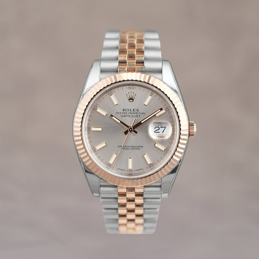 Rolex Datejust 41 Two Tone Rose Gold Sundust Stick 41mm 126331 2008
