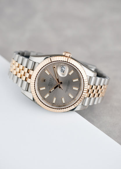 Rolex Datejust 41 Two Tone Rose Gold Sundust Stick 41mm 126331 2008