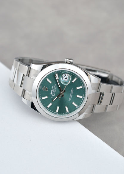 Rolex Datejust 41 Mint Green Smooth 41mm 126300 2023