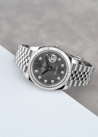 Rolex Datejust 41 Rhodium Dial With Diamonds 126334 2026 (Brand New)