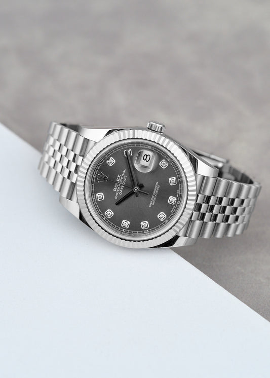 Rolex Datejust 41 Rhodium Dial With Diamonds 126334 2026 (Brand New)