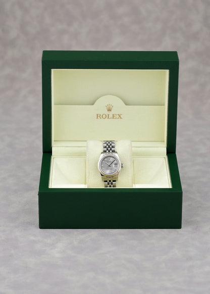 Rolex Datejust 26 Silver Dial With Diamonds 179174 2014