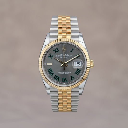 Rolex Datejust 36 Two Tone Yellow Gold Wimbledon Dial 126233 2025 (Brand New)