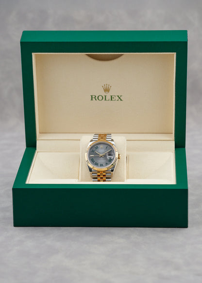 Rolex Datejust 36 Two Tone Yellow Gold Wimbledon Dial 126233 2025 (Brand New)