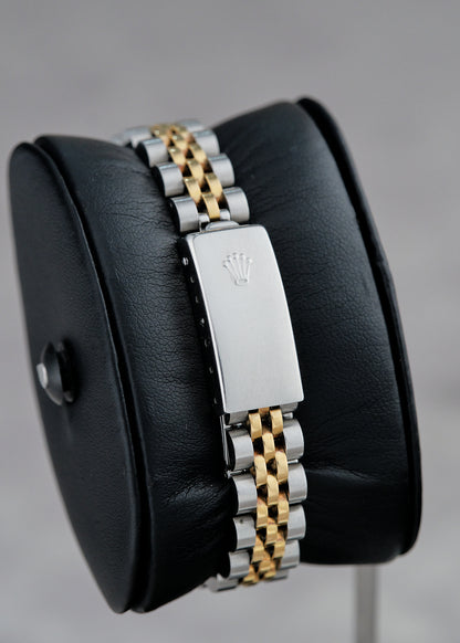 Rolex Datejust 26 Two Tone Yellow Gold Champagne Stick 26mm 69173