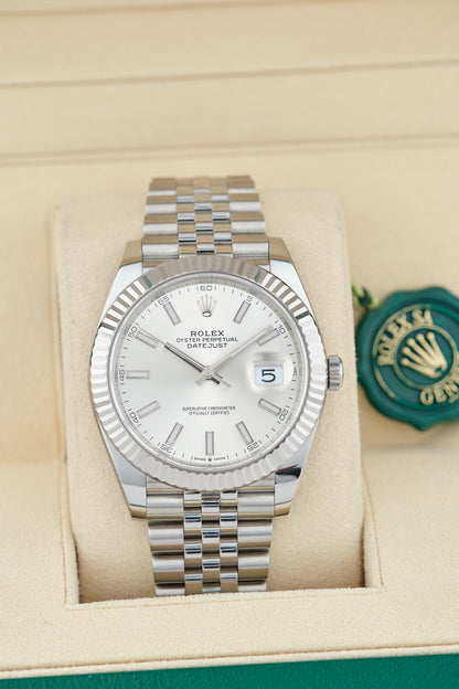 Rolex Datejust 41 Silver Stick 126334 2026 (Brand New)