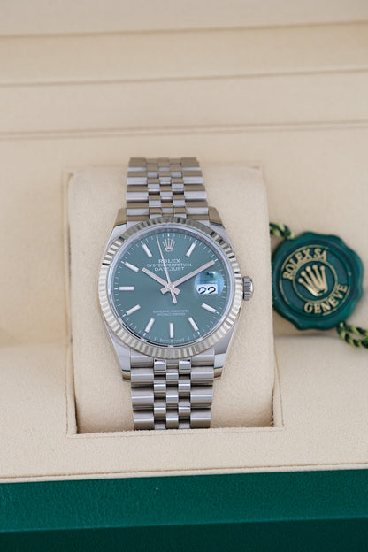 Rolex Datejust 36 Mint Green 126234 2026 (Brand New)
