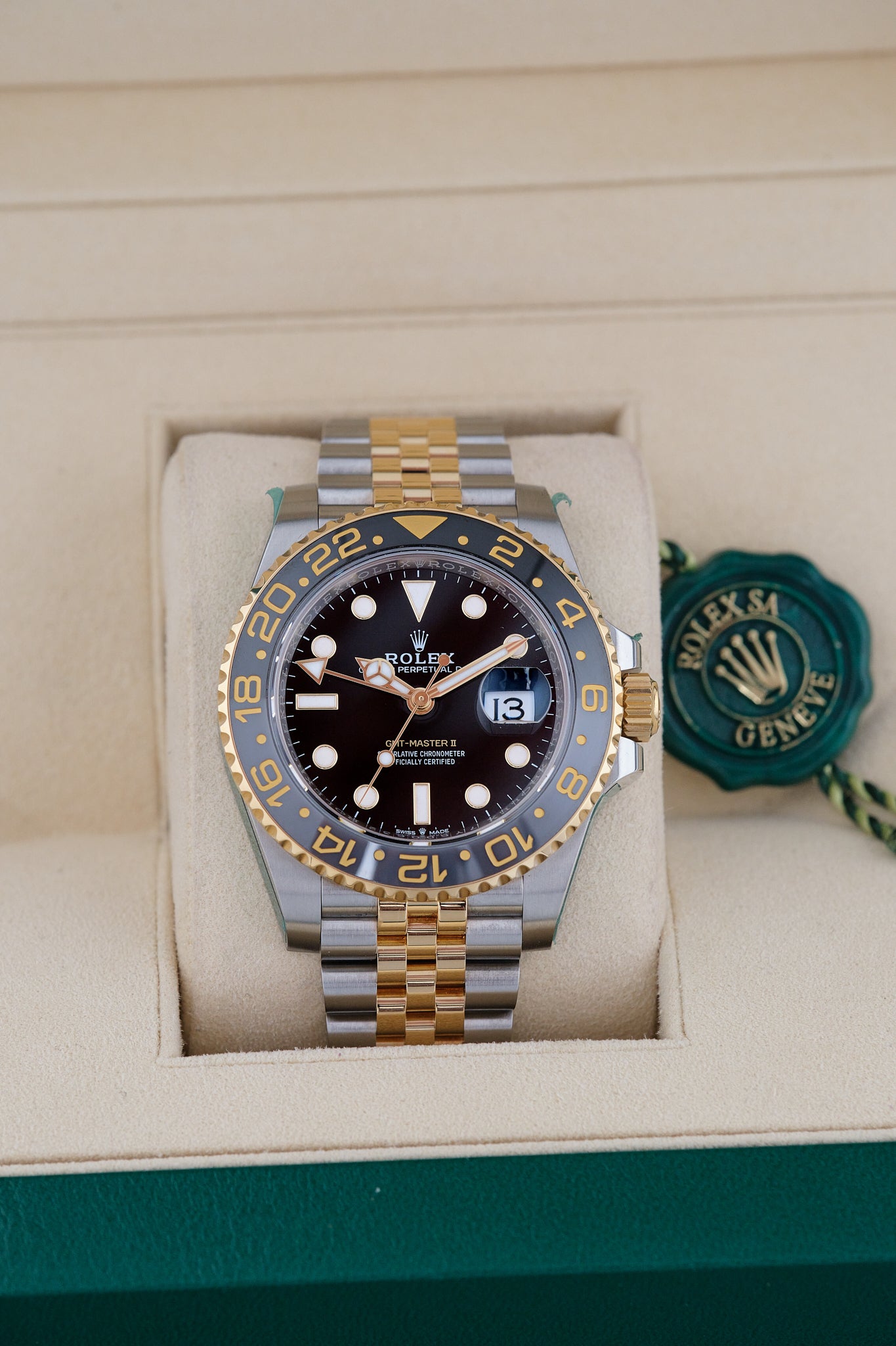jupiter　レイヤードリング　9号 Rolex GMT-Master II Oyster 40mm Two Tone Complete Box