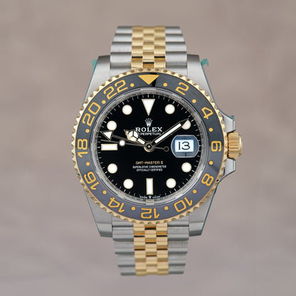 Rolex GMT-Master II Two Tone Yellow Gold Guinness 126713GRNR 2023