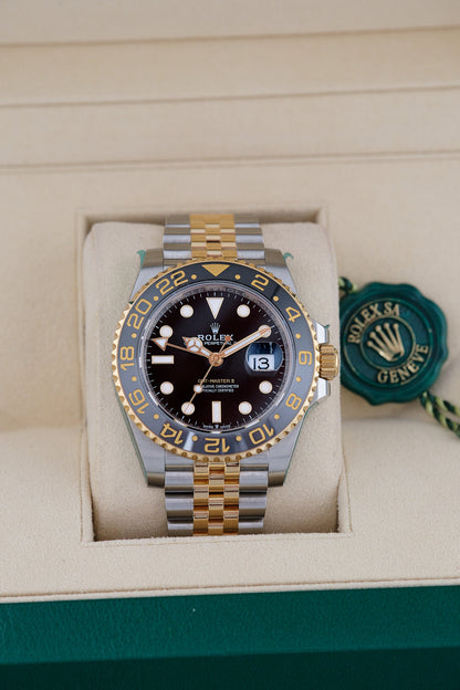 Rolex GMT-Master II Two Tone Yellow Gold Guinness 126713GRNR 2023