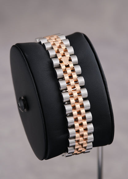 Rolex Datejust 31 Two Tone Rose Gold Salmon Anniversary Dial With Diamonds 178271 2017