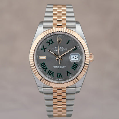 Rolex Datejust 41 Two Tone Rose Gold Wimbledon 41mm 126331 2025