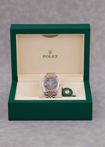 Rolex Datejust 41 Two Tone Rose Gold Wimbledon 126331 2024