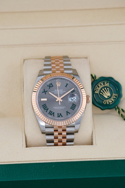 Rolex Datejust 41 Two Tone Everose Wimbledon 126331 2025 (Brand New)