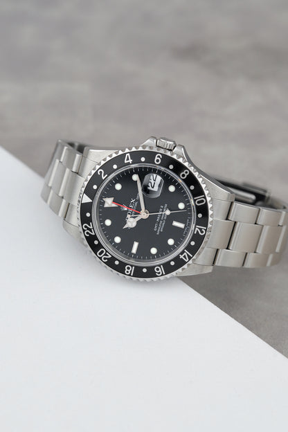 Rolex GMT Master II 40 Black Red Arrow 40mm 16710 2002