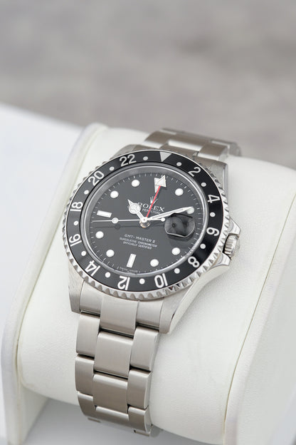 Rolex GMT Master II 40 Black Red Arrow 40mm 16710 2002