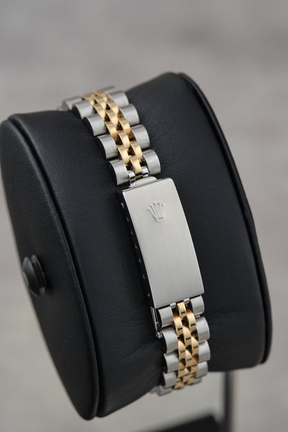 Rolex Datejust 26 Two Tone Yellow Gold White Roman Dial 79173 2000