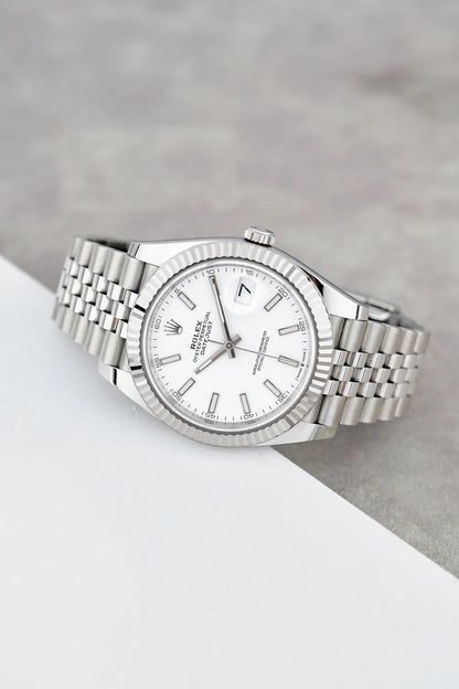 Rolex Datejust 41 White Stick 126334 2026 (Brand New)