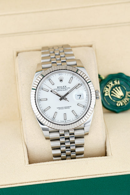 Rolex Datejust 41 White Stick 126334 2026 (Brand New)