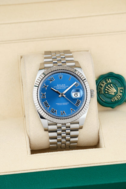 Rolex Datejust 41 Azzuro Blue Dial