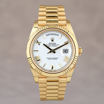 Rolex Day  Date 40 Full Yellow Gold  Roman Dial 40mm 228238  2019