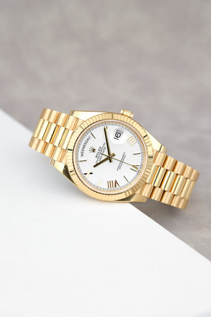Rolex Day  Date 40 Full Yellow Gold  Roman Dial 40mm 228238  2019