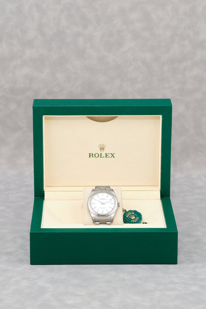 Rolex Oyster Perpetual 39 White Stick 39mm 114300 2019