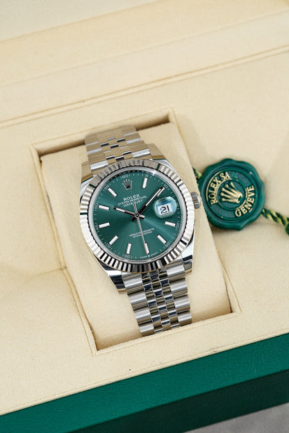 Rolex Datejust 41 Mint Green 126334 2026 (Brand New)
