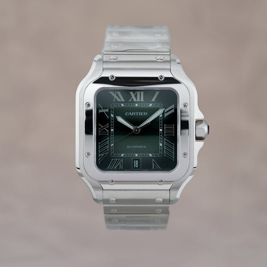 Cartier Santos De Cartier Green Dial