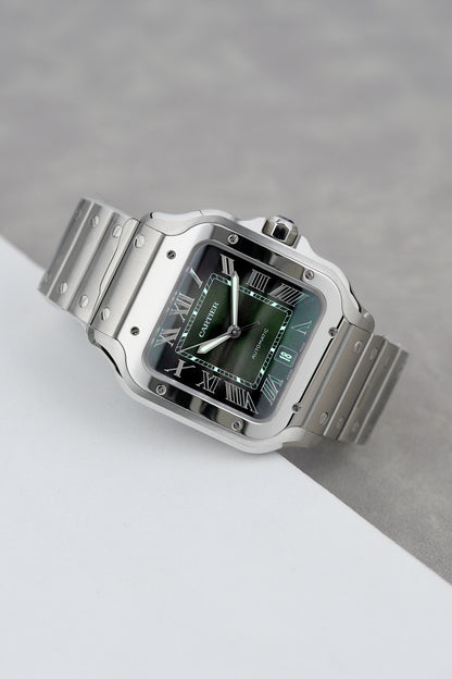 Cartier Santos Large Green Dial WSSA0062 2024