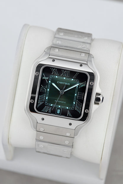 Cartier Santos Large Green Dial WSSA0062 2024